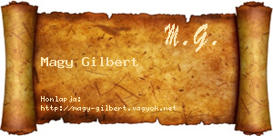 Magy Gilbert névjegykártya